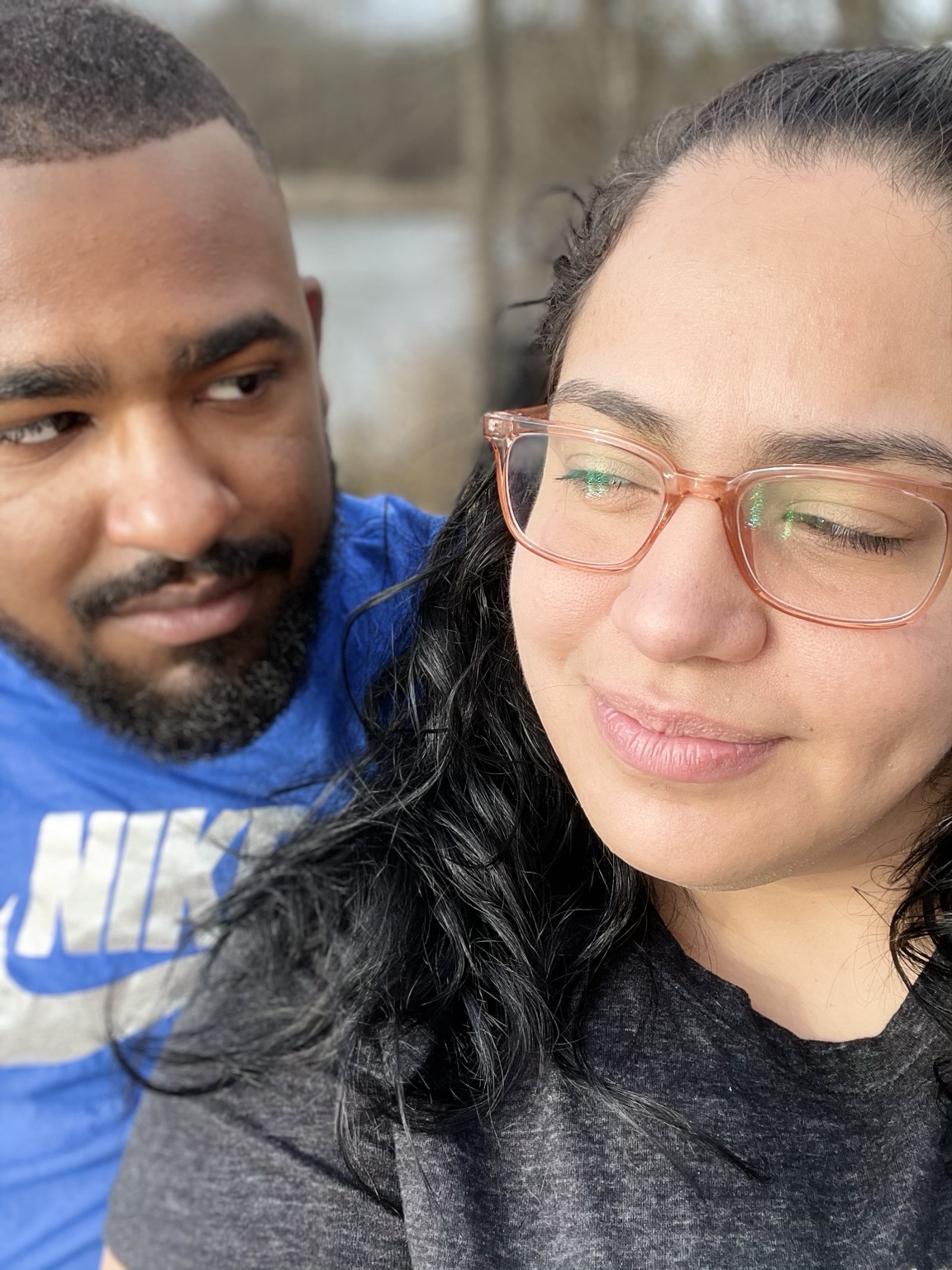 Eddison Michael and his wife together